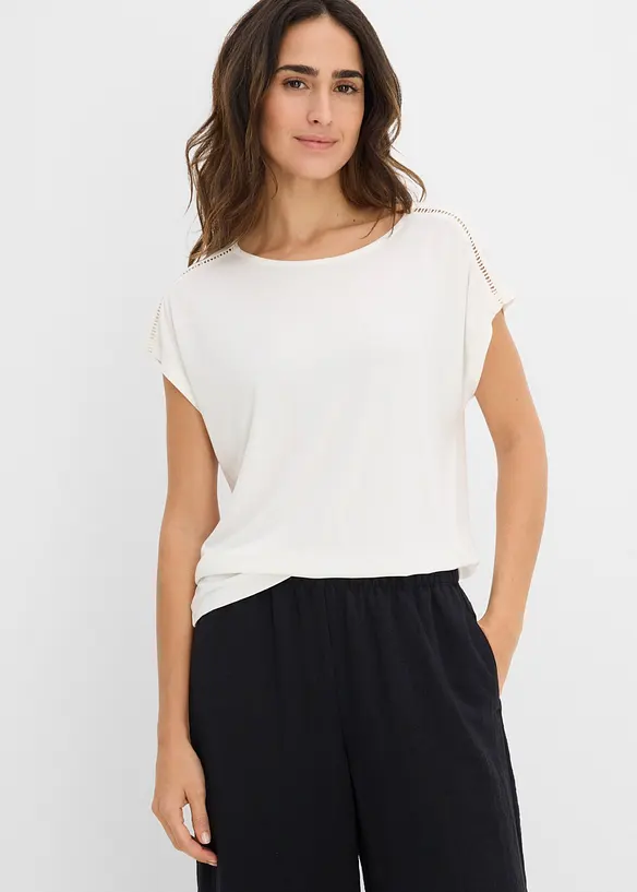 Shirt mit Leiterspitze, bonprix