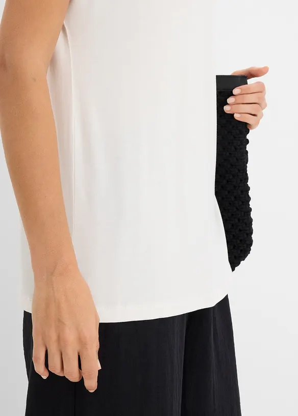 Shirt mit Leiterspitze, bonprix