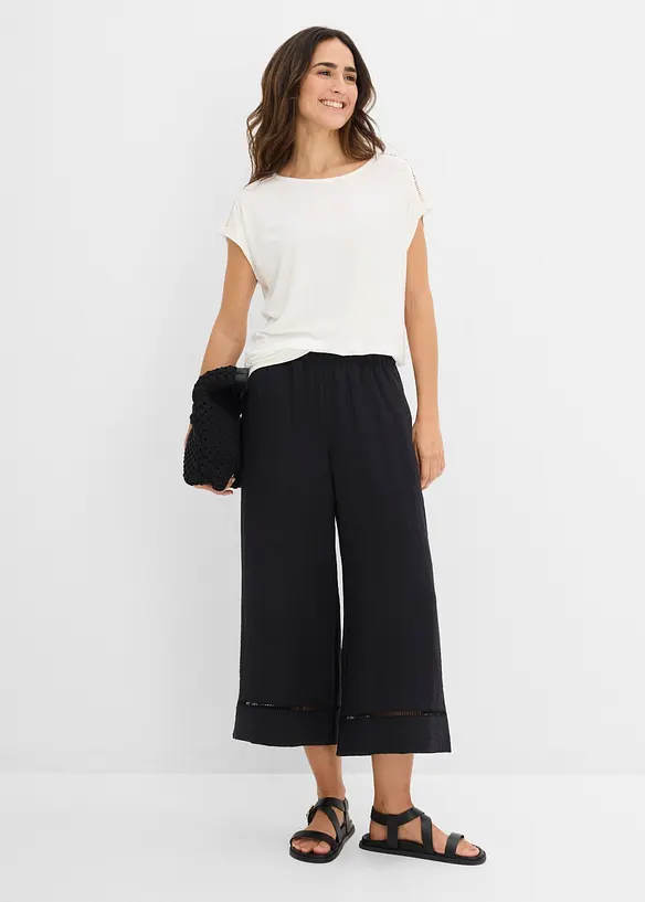 Shirt mit Leiterspitze, bonprix