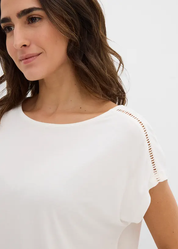 Shirt mit Leiterspitze, bonprix