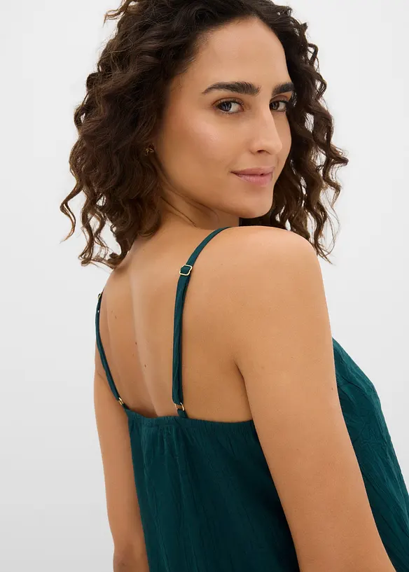 Top mit Plisseeoptik aus Viskose-Mix, bonprix