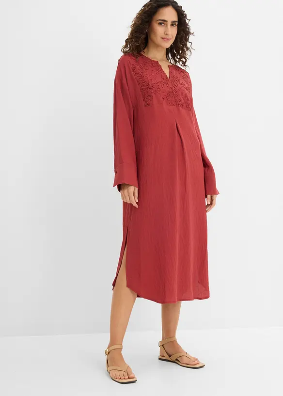 Leichtes Kaftan-Kleid mit Verzierung, bonprix