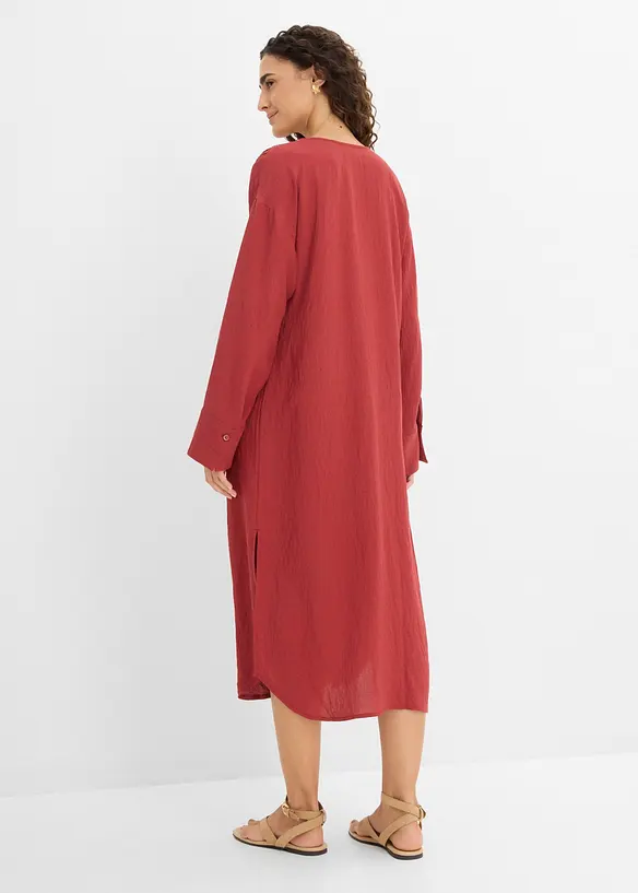 Leichtes Kaftan-Kleid mit Verzierung, bonprix