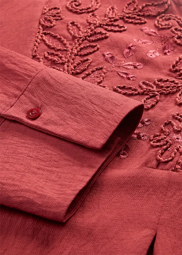 Leichtes Kaftan-Kleid mit Verzierung, bonprix