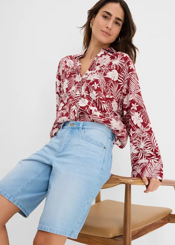 Jeans-Bermuda Mid Waist, Bequembund, bonprix