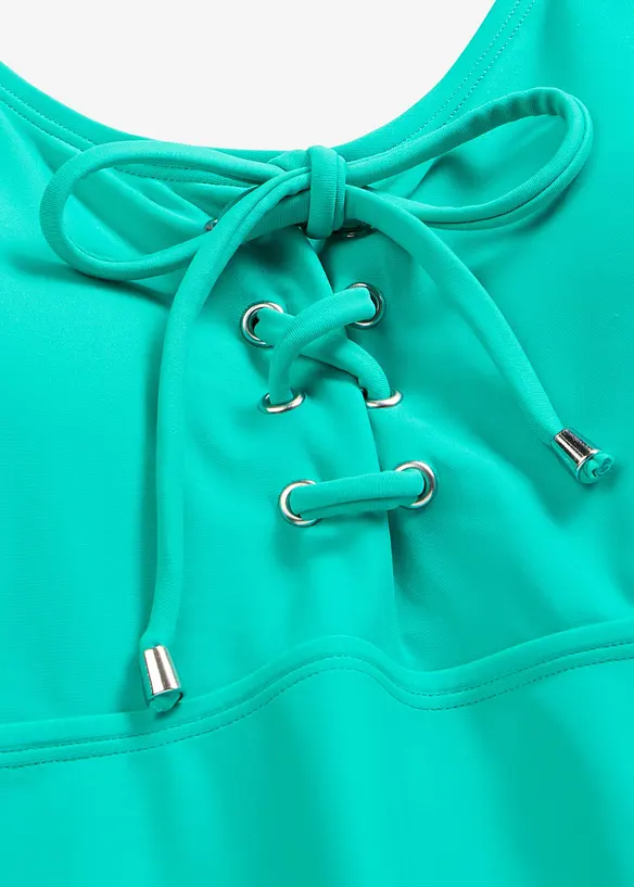 Tankini avec la&ccedil;age (ens. 2 pces), bonprix