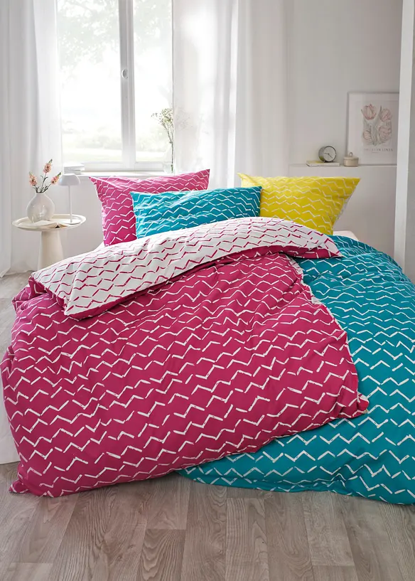 Wendbare Baumwollmix-Bettw&auml;sche, bonprix