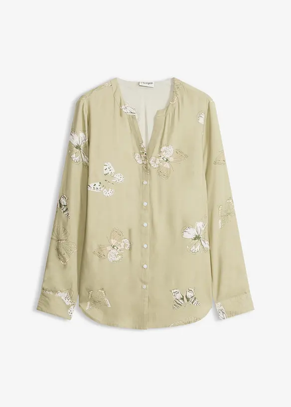 Chemisier imprim&eacute; en viscose, bonprix