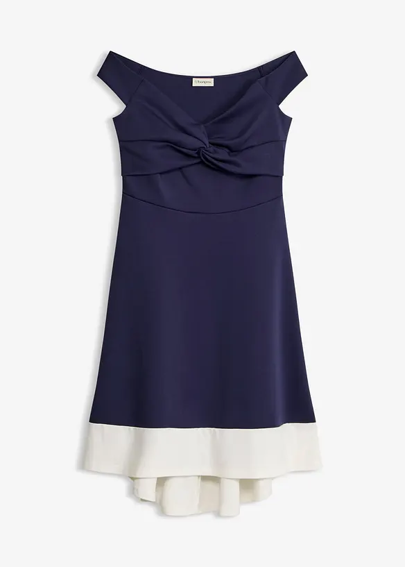 Carmen-Kleid mit Knotendetail, bonprix