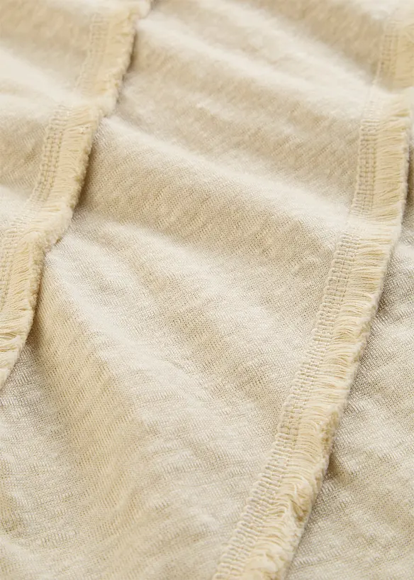 T-shirt 100% lin avec application, bonprix