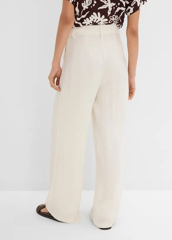 Sommerliche Bundfaltenhose aus Viskose-Mix, bonprix