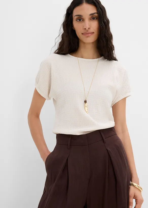 Pantalon estival &agrave; pinces, bonprix