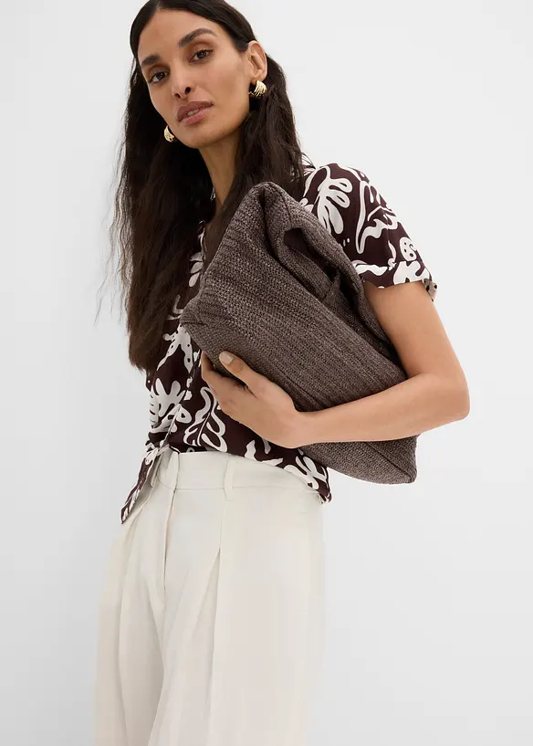 Sommerliche Bundfaltenhose aus Viskose-Mix, bonprix