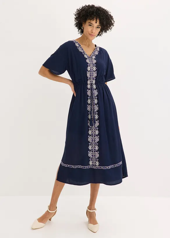 Robe midi en viscose fluide, bonprix