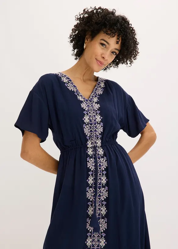 Robe midi en viscose fluide, bonprix