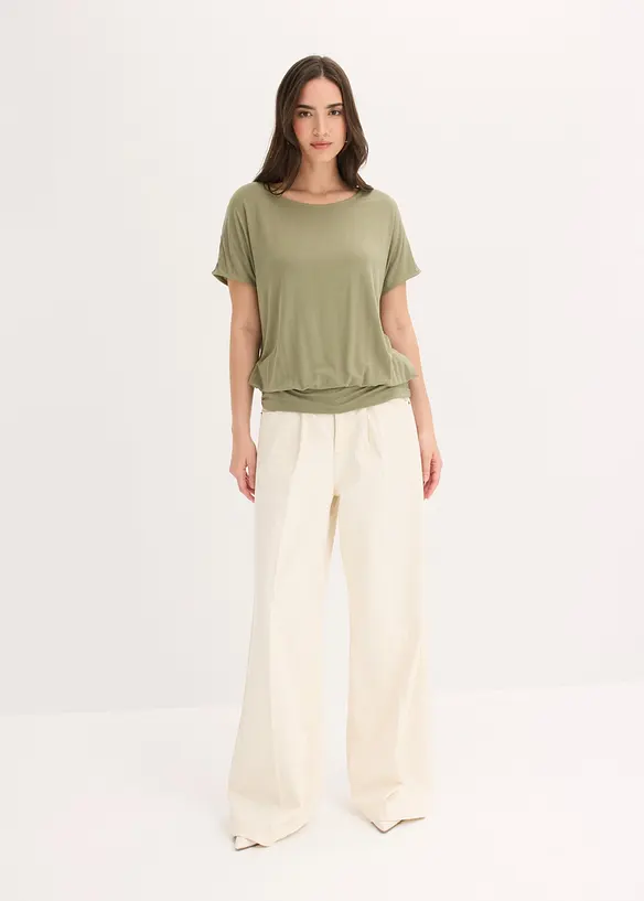 T-shirt doux en viscose extensible, bonprix