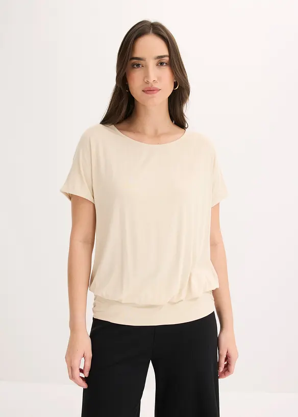 T-shirt doux en viscose extensible, bonprix