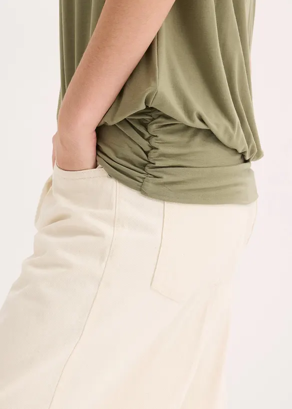 T-shirt doux en viscose extensible, bonprix