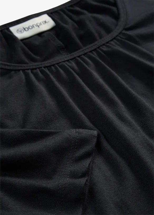 T-shirt oversize en viscose m&eacute;lang&eacute;e, bonprix