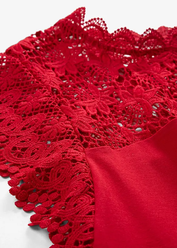 Shirt mit Spitzeneinsatz, bonprix