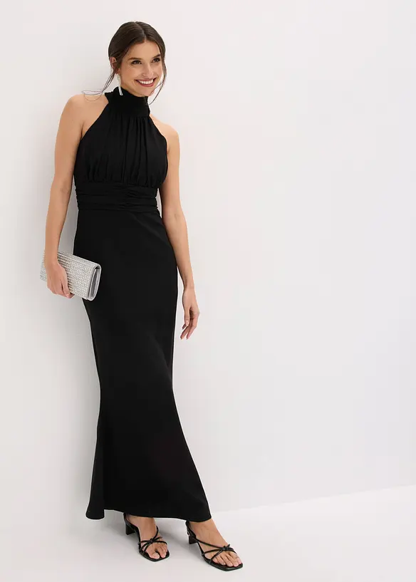 Robe de soir&eacute;e en cr&ecirc;pe textur&eacute;, bonprix