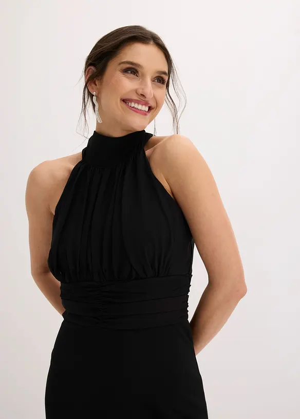 Robe de soir&eacute;e en cr&ecirc;pe textur&eacute;, bonprix