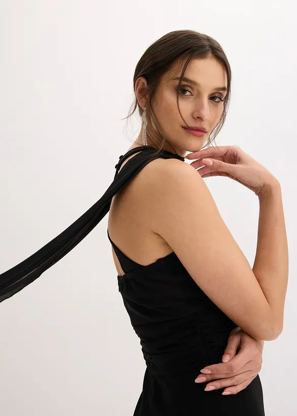 Robe de soir&eacute;e en cr&ecirc;pe textur&eacute;, bonprix