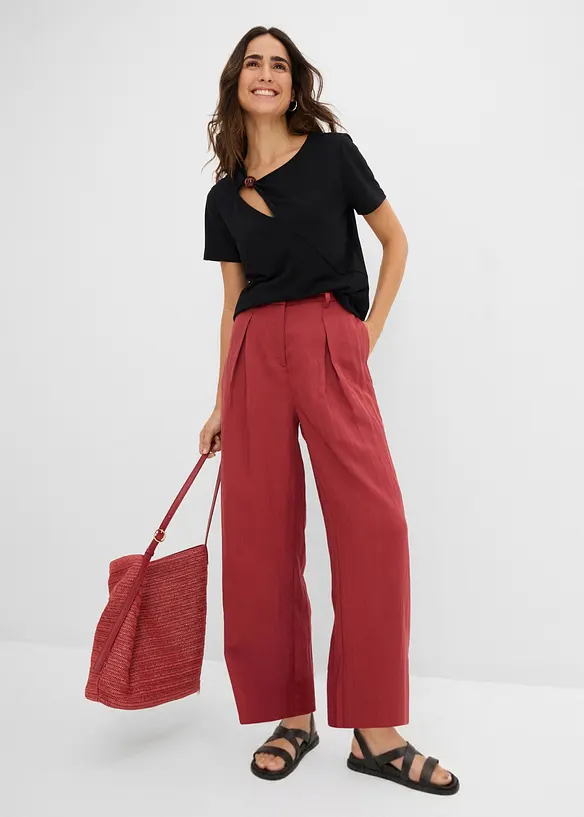 T-Shirt aus flie&szlig;endem Viskose-Mix, bonprix