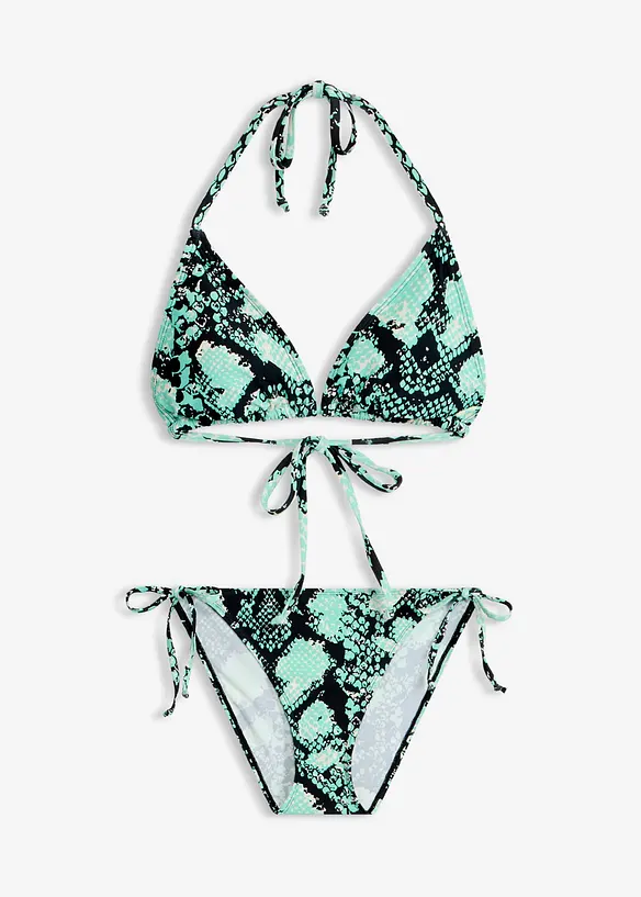 Triangel Bikini + Pareo aus Badeware (3-tlg.Set), bonprix