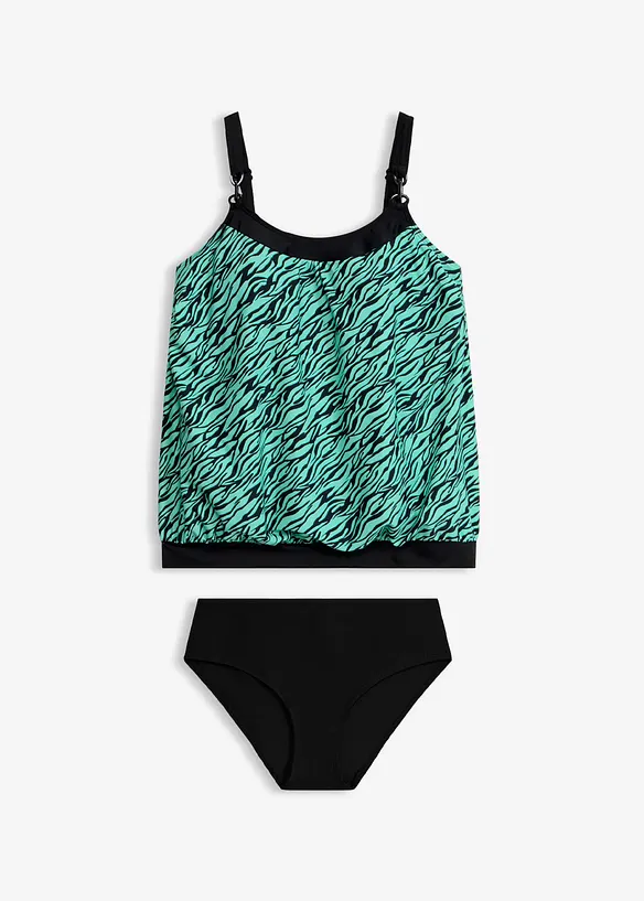 Oversize-Tankini mit Ringdetail (2-tlg.Set), bonprix