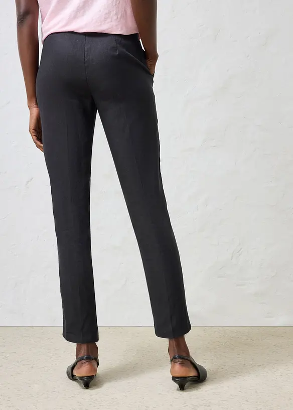 Pantalon raccourci, 100% lin, bonprix