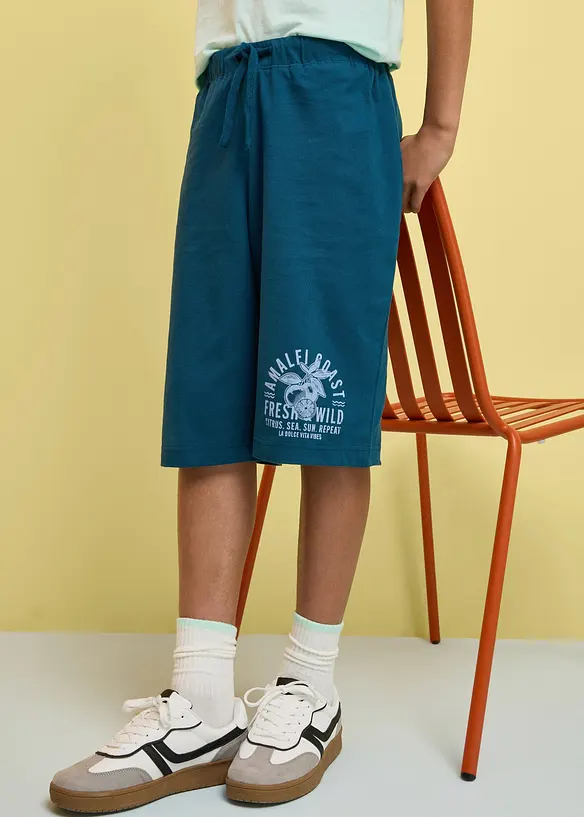 T-shirt et pantacourt 100% coton (ens. 2&nbsp;pces), bonprix