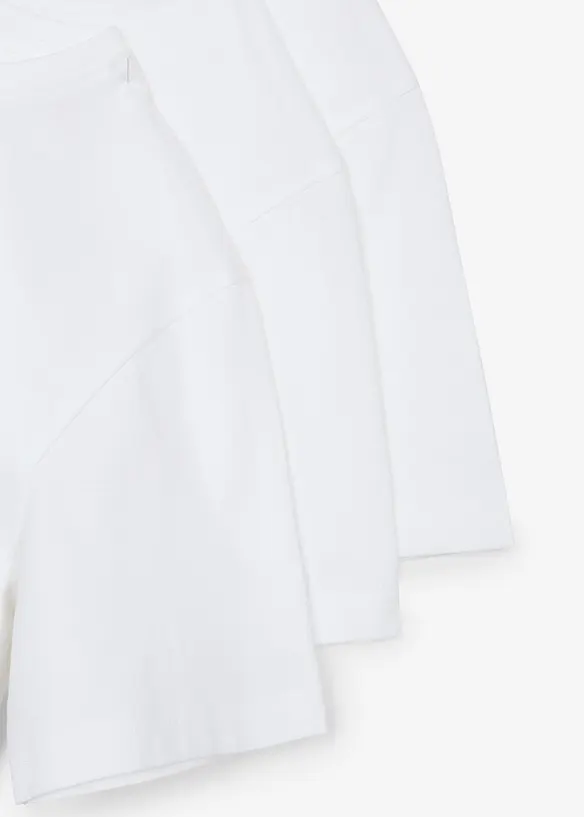 T-Shirt aus reiner Baumwolle (3er Pack), bonprix