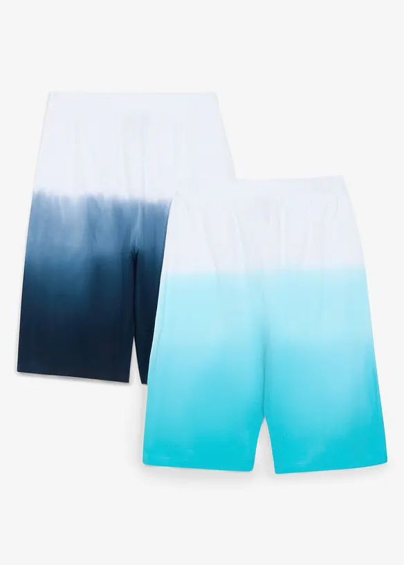 Jersey-Longbermuda aus reiner Bio Baumwolle 2er Pack, bonprix