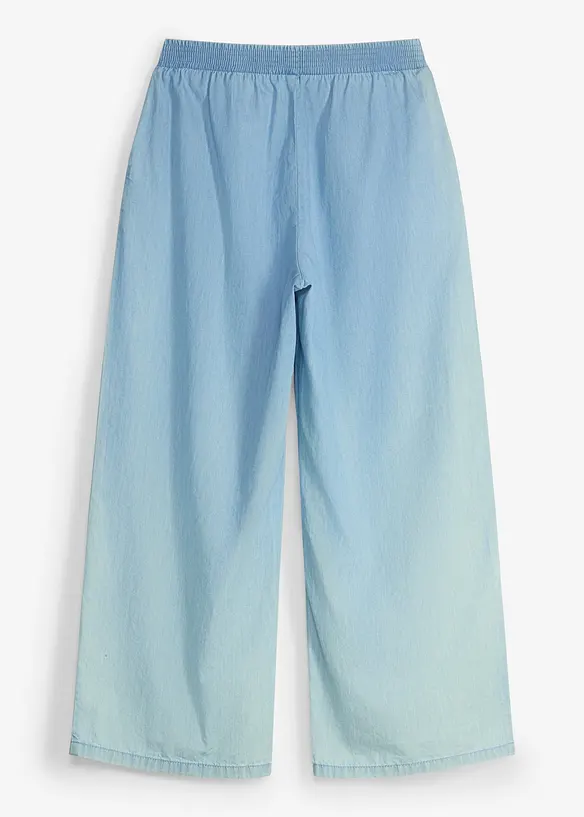 Jupe-culotte 100% coton &agrave; taille &eacute;lastiqu&eacute;e, bonprix