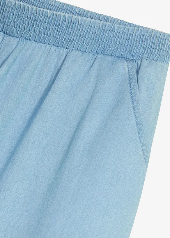 Jupe-culotte 100% coton &agrave; taille &eacute;lastiqu&eacute;e, bonprix