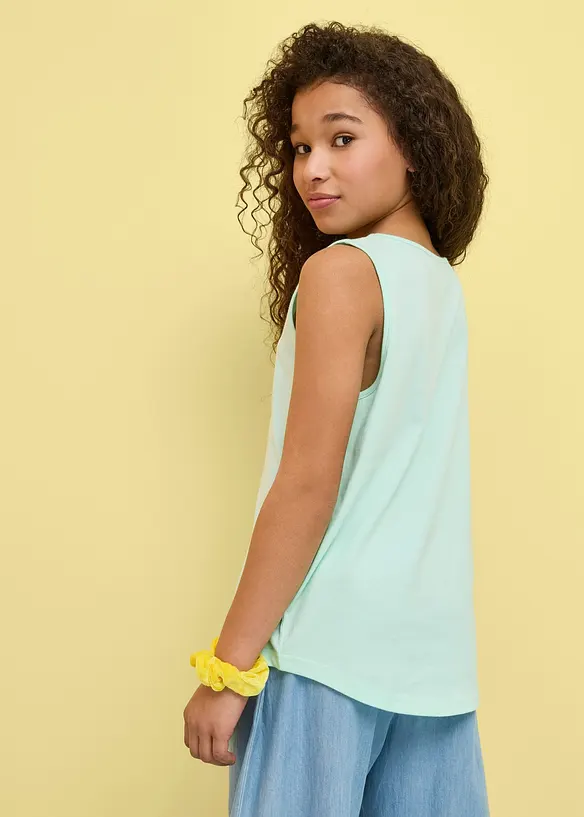 Lot de 3 tops 100% coton, bonprix