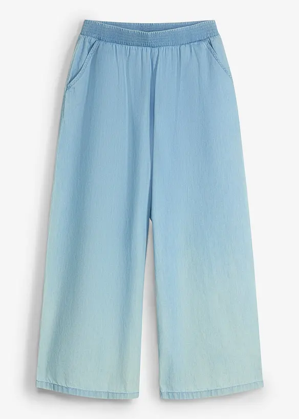 Jupe-culotte 100% coton &agrave; taille &eacute;lastiqu&eacute;e, bonprix