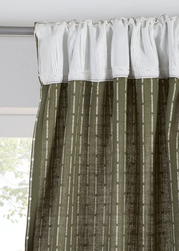 Vorhang gewebt aus Bio Baumwolle (1er Pack), bonprix