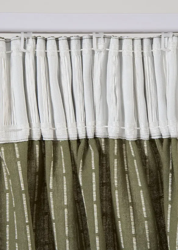 Vorhang gewebt aus Bio Baumwolle (1er Pack), bonprix