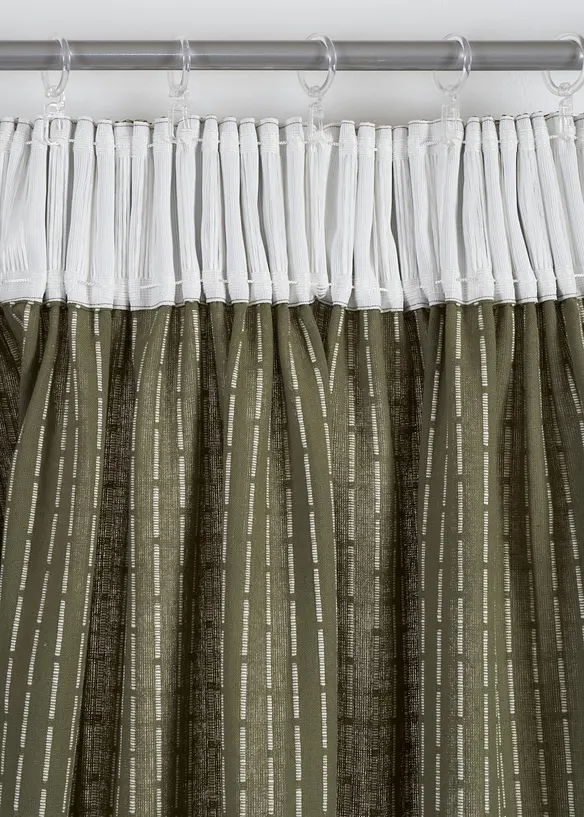 Vorhang gewebt aus Bio Baumwolle (1er Pack), bonprix