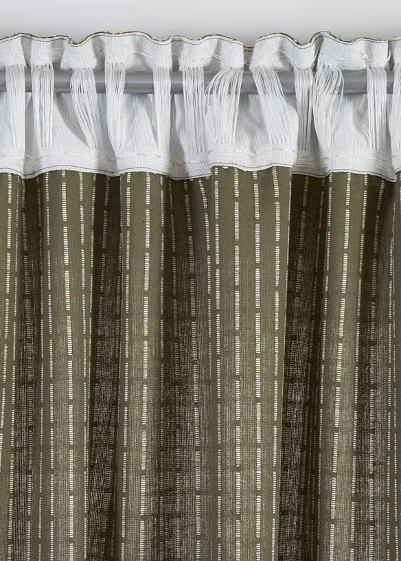 Vorhang gewebt aus Bio Baumwolle (1er Pack), bonprix