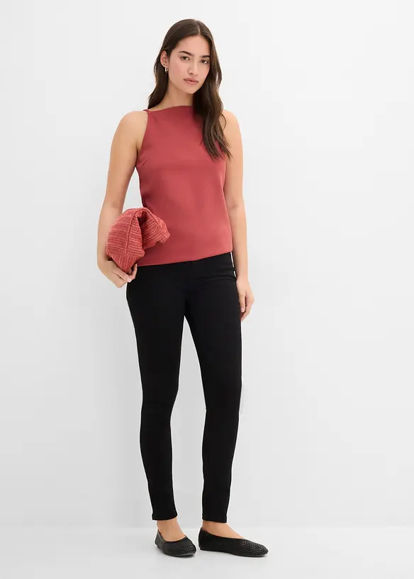 Jean skinny taille mi-haute, super extensible, bonprix