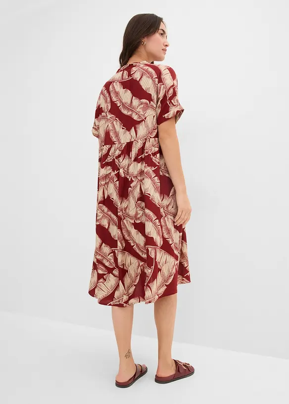 Robe caftan midi en viscose fluide, bonprix