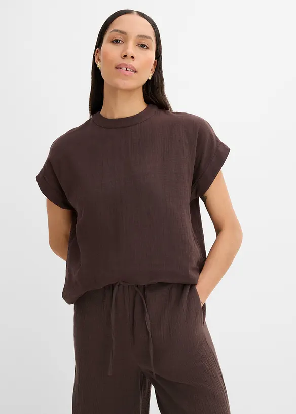 Bluse aus softem Musselin, bonprix