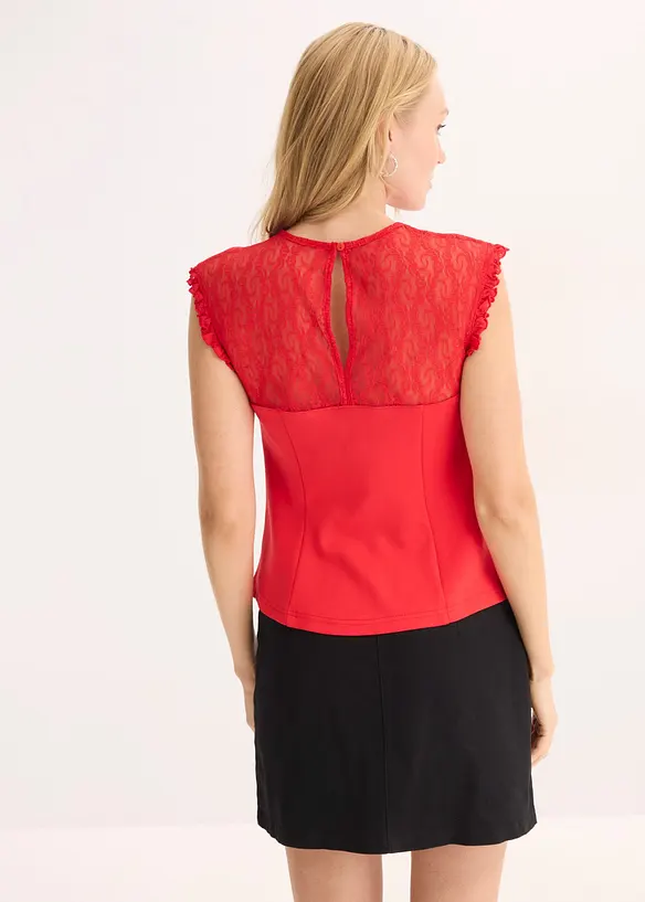 Top mit Spitze, bonprix