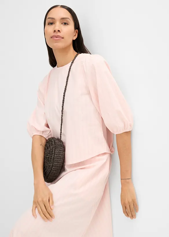 Bluse mit Volumen&auml;rmeln, bonprix