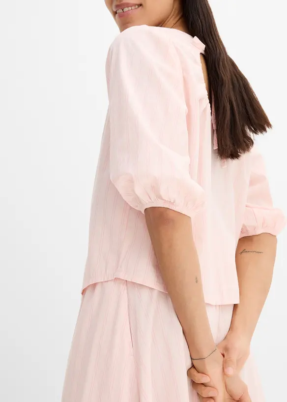 Bluse mit Volumen&auml;rmeln, bonprix