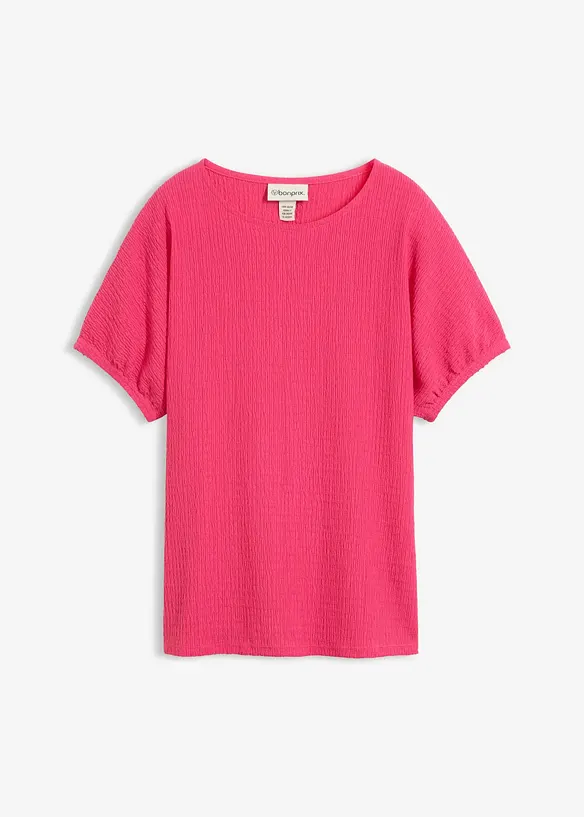 T-Shirt aus strukturiertem Material, bonprix