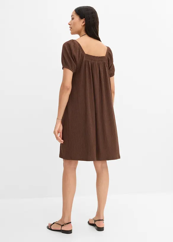 Jerseykleid aus strukturiertem Cr&ecirc;pe, bonprix